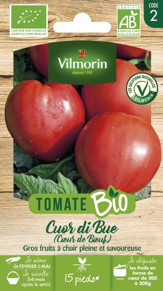 Potagères - Tomate Coeur de Bœuf (Cuor di Bue) - BIO - PACKAGING_RECTO